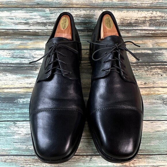 Florsheim Oxfords Mens 10.5D Welles Black Calfskin Leather Dress Shoes Cap Toe main image 8